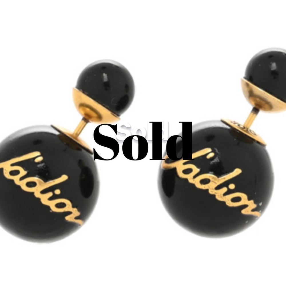 CHRISTIAN DIOR
Metal J'Adior Mise En Dior Tribal Earrings Black - Picture 1 of 16